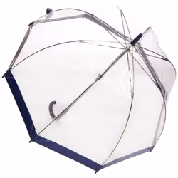 Fulton Birdcage One Women's Umbrella Navy Border One Size
