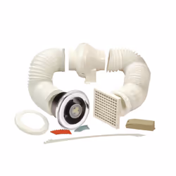 Manrose 100mm In-Line Bathroom Extraction Fan Kit with LED Lamp LEDSLCFDTCN