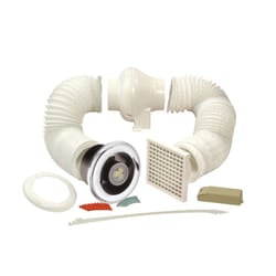 Manrose 100mm In-Line Bathroom Extraction Fan Kit with LED Lamp LEDSLCFDTCN