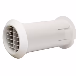 Manrose Extractor Fan Ducting Back Draught Shutter Internal Fit Wall Kit White