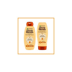 Garnier Ultimate Blends Honey Treasures Shampoo & Conditioner Set | Strengthening for Dry Damaged Hair 360 ml