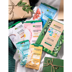 Sheet Masks Self-Care Collection, Gift Set With 5 Face & Eye masks, Pampering Beauty Gift For Her, Christmas Gifts for Men & Women, Vegan &
