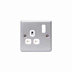 Masterplug MC521-01 Metal Clad Switched Socket 1-Gang 13A