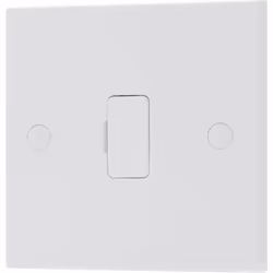 BG Electrical 952-0J Unswitched Connection Unit, White Moulded, 13 Amp, 8.6 cm*3.0 cm*8.6 cm