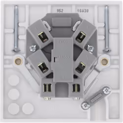 BG Electrical 952-0J Unswitched Connection Unit, White Moulded, 13 Amp, 8.6 cm*3.0 cm*8.6 cm