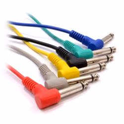 kenable 008690, 6.35mm, Male, 6.35mm, Male, 0.6 m, Black, Blue, Green, Red, White, Yellow
