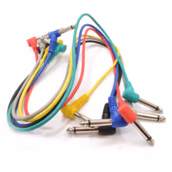 kenable 008690 audio cable 0.6 m 6.35mm Black, Blue, Green, Red, White, Yellow