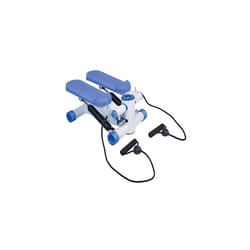 Aerobic Home Stepper Fitness Exerciser with Elasticated Stretch Ropes and LCD Workout Stats Display. For Home Gym Workouts and Rehabilitation