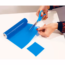 Blue Non Slip Mat Material Roll 100 x 20 cm for use on Tables, Trays, Counters and Draws
