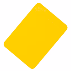Yellow Silicone Rubber Non Slip Table and Tray Mat 25 x 18 cm