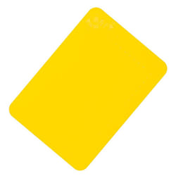 Yellow Silicone Rubber Non Slip Table and Tray Mat 25 x 18 cm