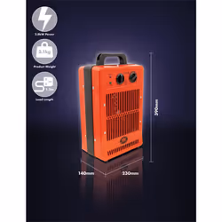 EH1902 Prem-I-Air 2.8kW Turbo Fan Metal Space Heater