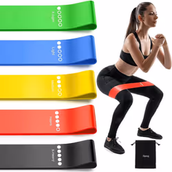 5 Piece Resistance Bands Exercise Sports Loop Fitness Home Gym Yoga Latex Set