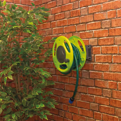 Garden Hose Pipe Hanger Wall Mounted Winding Cable Tidy Storage Shed Reel Holder