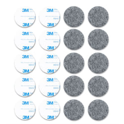 40mm 20 Pack Felt Pads Self Adhesive Black Sticky Furniture Floor Chair Legs Protectors