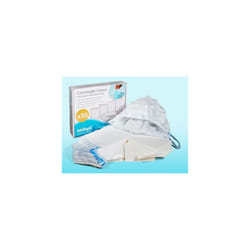 Commode Liners with Absorbent Pads,Box of 50 Flat Packed.1000ml Absorbency,Fits Standard Commode Buckets,Biodegradable,Tie Handles,Sanitary,Leak