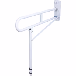 Foldable Wall Mounted Safety Support Rail with Adjustable Leg,Grab Bar,Bathroom,Shower,Toilet Support for Elderly,Disabled,Sh ...