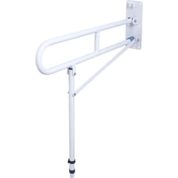 Foldable Wall Mounted Safety Support Rail with Adjustable Leg,Grab Bar,Bathroom,Shower,Toilet Support for Elderly,Disabled,Shower Assist Aid,Folds