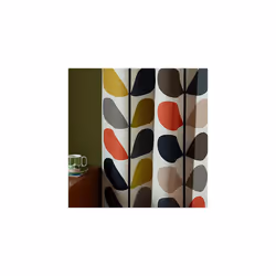 Orla Kiely - Multi Stem - Multi - Eyelet Curtains - 46x90"/117x229cm