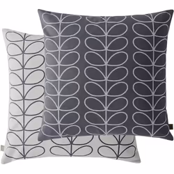 Orla Kiely SMALL Linear Stem Cool Grey Filled Cushion 50 x 50cm