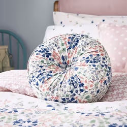 Cath Kidston Bluebells Luxurious Velvet Round Filled Cushion