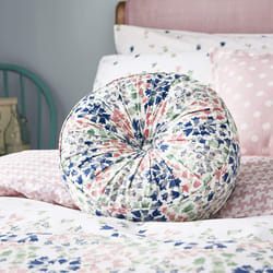 Cath Kidston Bluebells Luxurious Velvet Round Filled Cushion