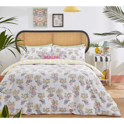 Cath Kidston Lemon Trees Duvet Cover Set White Floral Bedding - Single