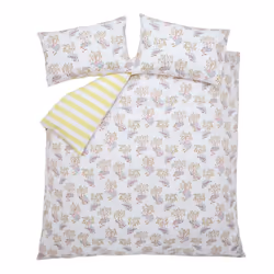 Cath Kidston Lemon Trees Duvet Cover Set White Floral Bedding - Single
