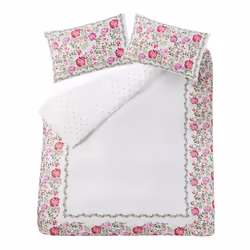 Cath Kidston Duvet Cover Set Quilt Cover Bedding Floral Sage Dolly Rose - Double, Green