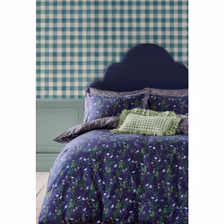 Cath Kidston Duvet Cover Set Quilt Cover Bedding Floral Navy Nightshade - King, Blue