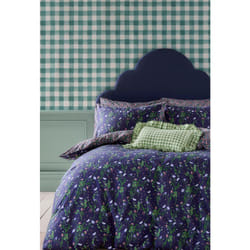 Cath Kidston Duvet Cover Set Quilt Cover Bedding Floral Navy Nightshade - Super King, Blue