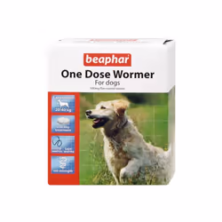 Beaphar One Dose Wormer For Dogs | Dog Worming Tablets - Large Dogs, 1 Pack