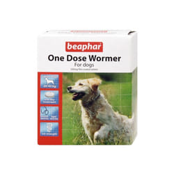 Beaphar One Dose Wormer For Dogs | Dog Worming Tablets - Large Dogs, 1 Pack