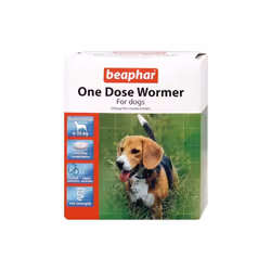 Beaphar One Dose Wormer For Dogs | Dog Worming Tablets - Medium Dogs, 1 Pack