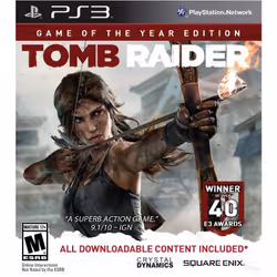 Square Enix Tomb Raider Game Of The Year Edition, PS3, PlayStation 3, Multiplayer mode, M (Mature)
