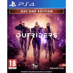Square Enix Outriders - Day One Edition, PlayStation 4, Multiplayer mode, M (Mature), Physical media