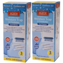 2 x Acana Advanced Safety Moisture Trap And Freshener - 3 Refills