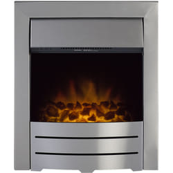 Adam 10212 fireplace Indoor Freestanding fireplace Electric Brushed steel
