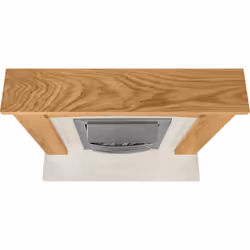 Adam Chilton Fireplace Suite in Oak with Helios Electric Fire in Brushed Steel, 39 Inch