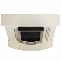 Adam Truro Fireplace Suite in Cream with Colorado Electric Fire in Bru
