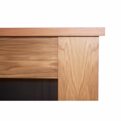 Adam New England Stove Fireplace in Oak & Black, 48 Inch