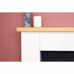 Adam Chester Fireplace in Pure White with Sureflame Keston Electric St