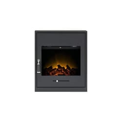 Adam Oslo Electric Inset Stove in Black with Remote Control