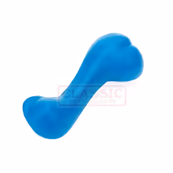 Blue Small Solid Strong Tough Hard Rubber Dog Treat Bone Fetch