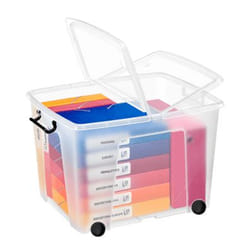 Strata HW676 Storage box Rectangular Polypropylene (PP) Black, Transparent
