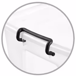 Strata HW676 Storage box Rectangular Polypropylene (PP) Black, Transparent