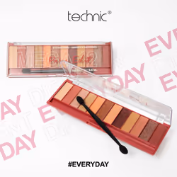 Mega Eyeshadow Palette - 12 Pigmented, Long Lasting, Easy to Apply and Blendable Shades for the Perfect Day to Evening Looks - 18g (Paris)