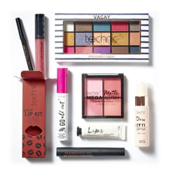 8Pc Full Face Make Up Gift Set - 8 Full Size Products for Eyes, Face & Lips - Value Set Perfect for Make Up Lovers - Vegan and Cruelty Free