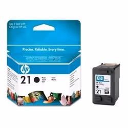 HP 21 Black Inkjet Print Cartridge, Black, Pigment-based ink