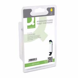 Remanufactured Q-Connect Canon CLI-526Y Yellow Inkjet Cartridge 4543B001 OBCLI526YL